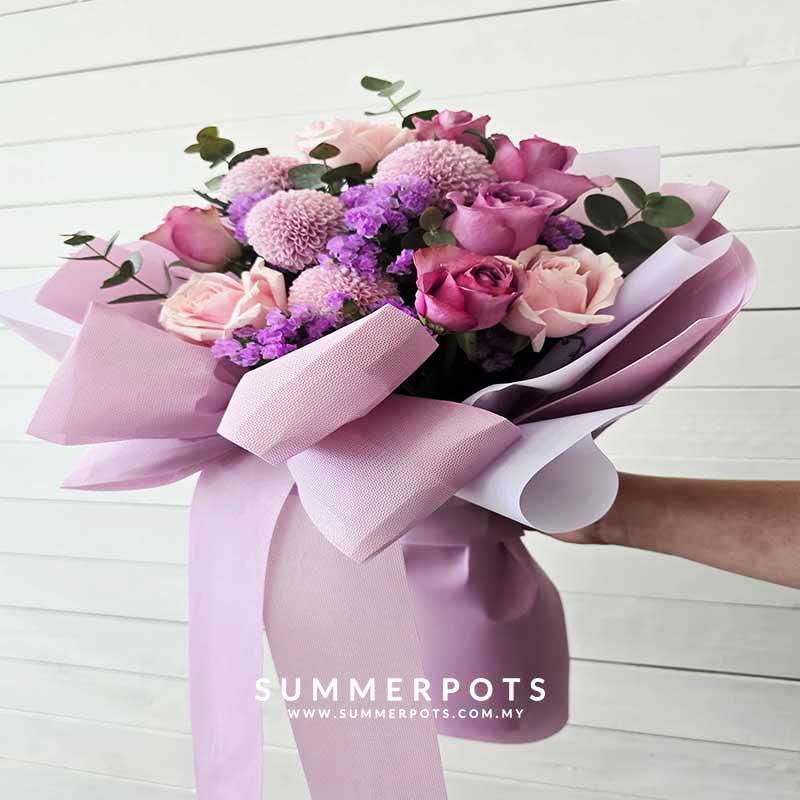 Purple Roses Bouquet 590